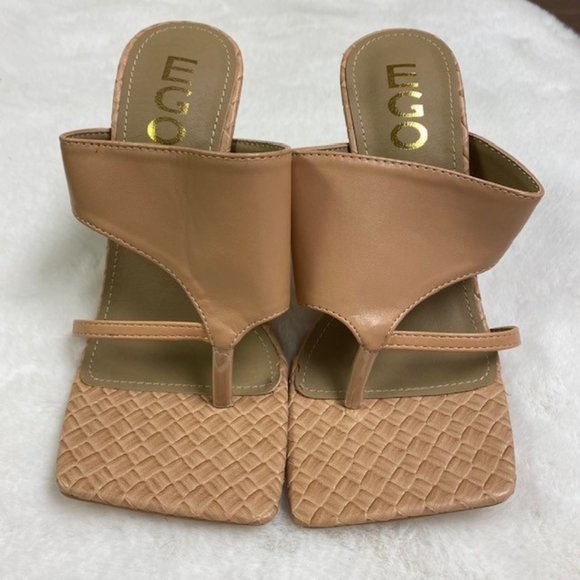 EGO Square Toe Heels, LIKE NEW, size UK‎ 3 US 5 - Picture 1 of 6